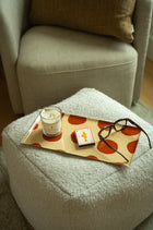 Polka Dot Decorative Enameled Tray