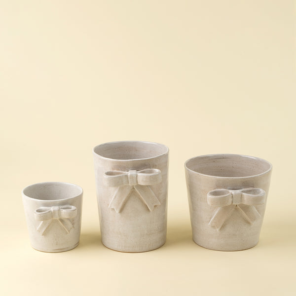 Stoneware Bow Crock