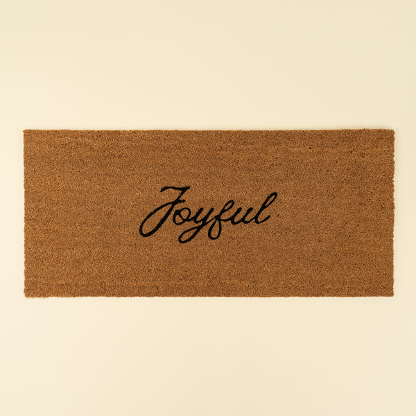 Joyful Doormat, PVC Back