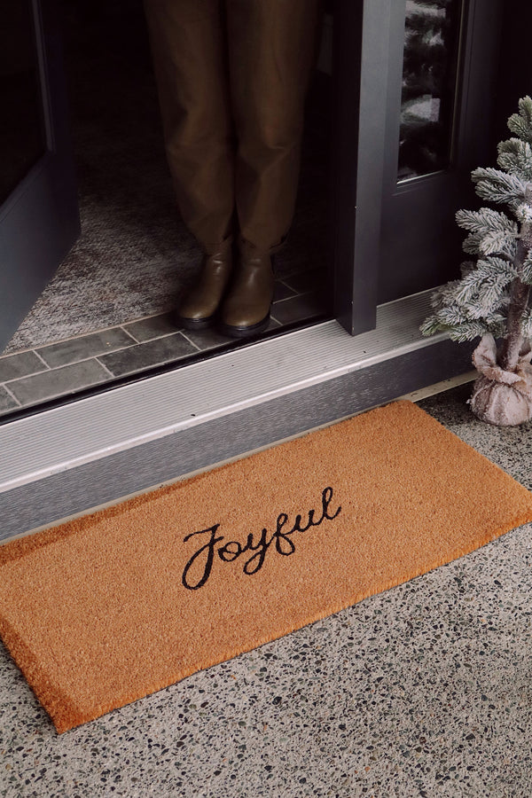 Joyful Doormat, PVC Back