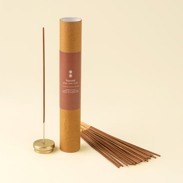 Harvest Incense Set/30 Sticks + Holder
