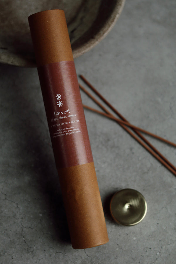 Harvest Incense Set/30 Sticks + Holder