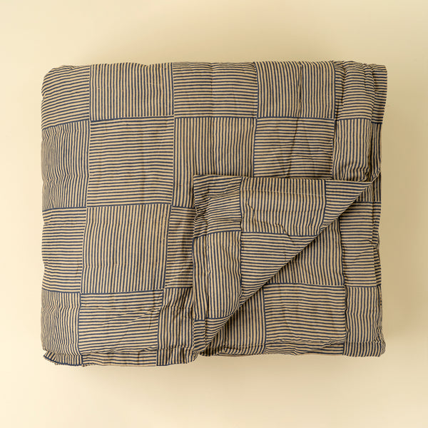 Terrace Block Print Quilt, King Size