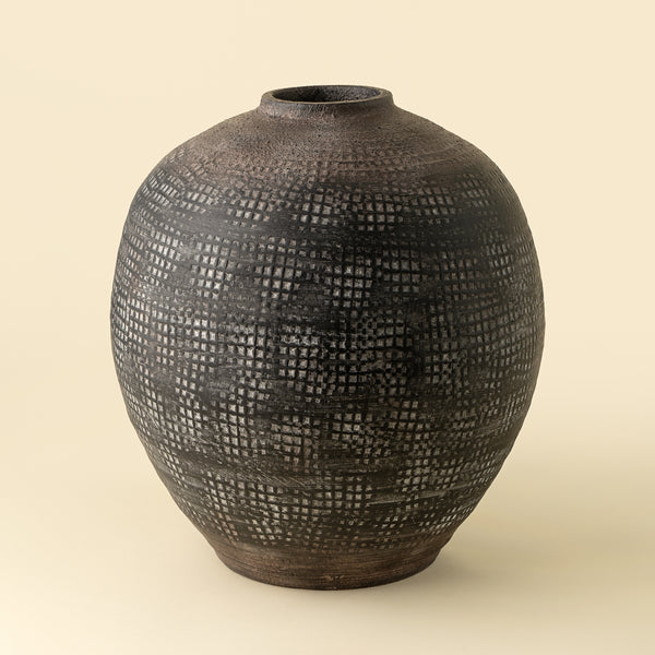 Atlas Terracotta Vase
