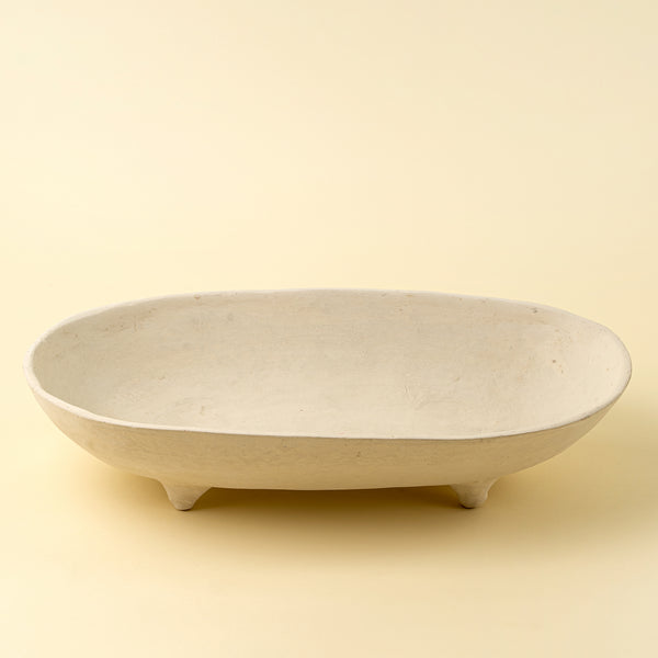 Pedestal Paper Mache Tray L