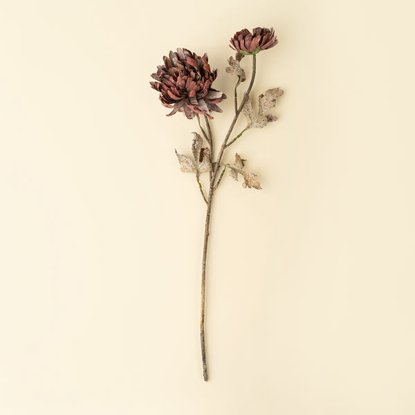 Real Touch Blooming Dahlia Spray, Burgundy