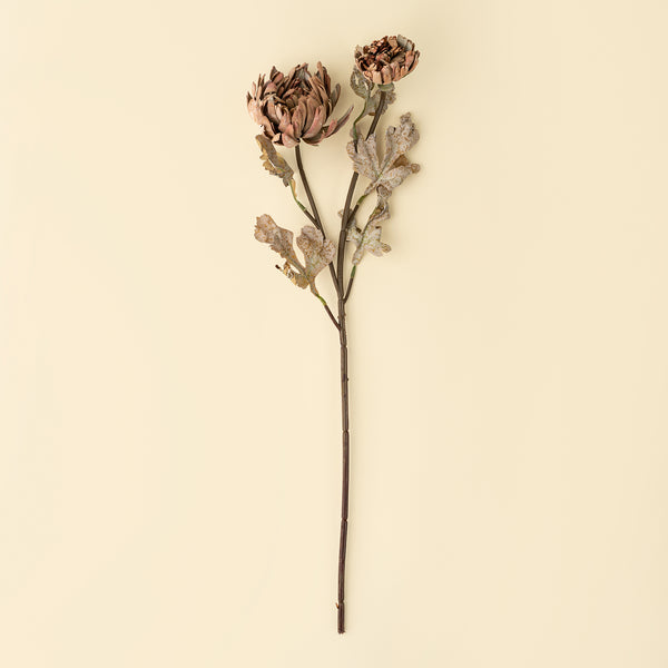 Real Touch Blooming Dahlia Spray, Brown
