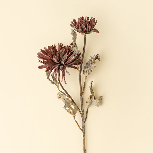 Real Touch Dahlia Spray, Burgundy