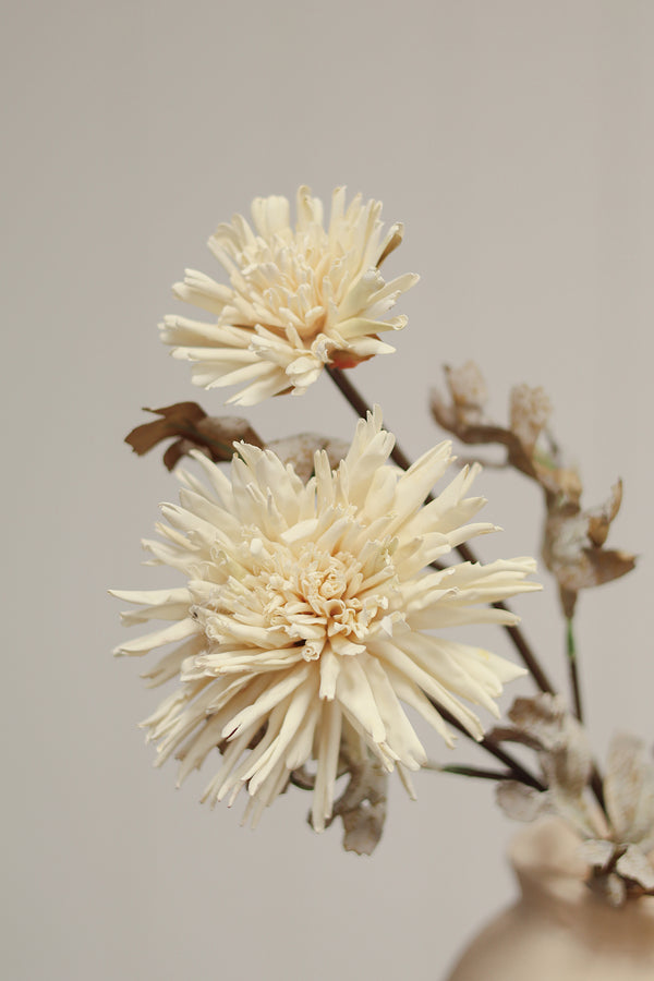 Real Touch Dahlia Spray, Cream