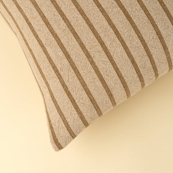 20x20 Silas Stripe Pillow, Ochre