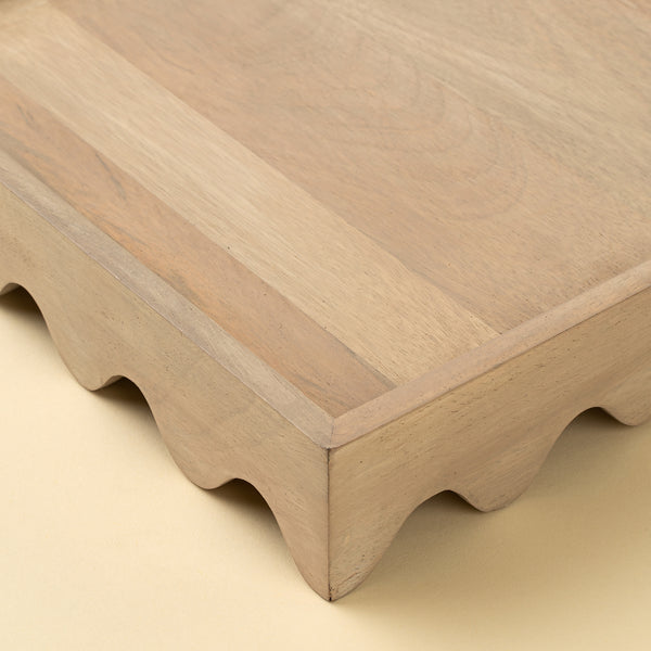 Scalloped Edge Tray, Square