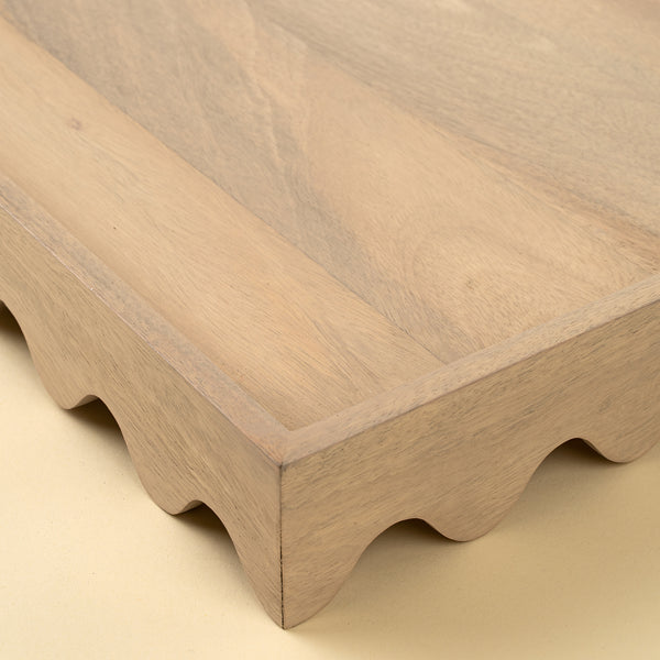 Scalloped Edge Tray, Rectangular