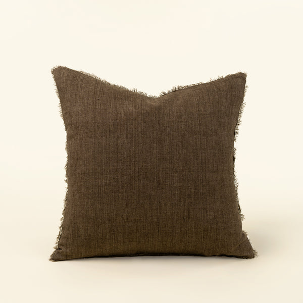 20x20 Lina Linen Pillow Mocha