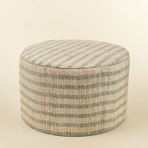 Handloom Stripe Upholstered Stool S