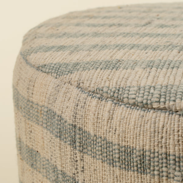 Handloom Stripe Upholstered Stool S