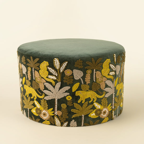 Velvet Jungle Upholstered Stool S