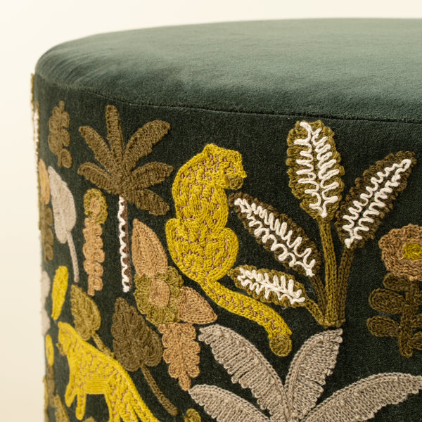 Velvet Jungle Upholstered Stool S