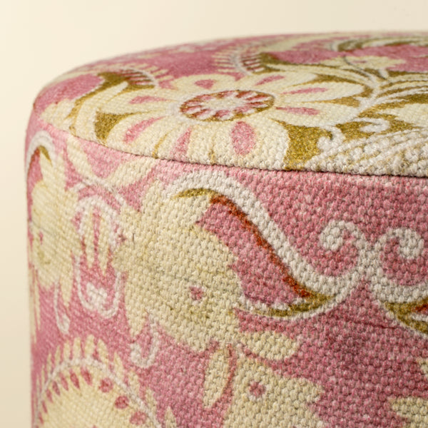 Raja Print Upholstered Stool L