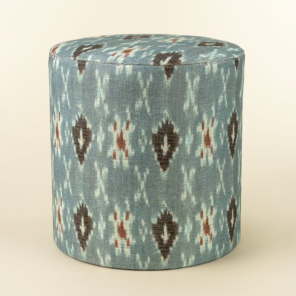 Mandalay Ikat Upholstered Stool L