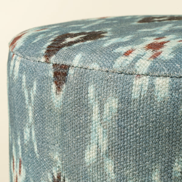 Mandalay Ikat Upholstered Stool L