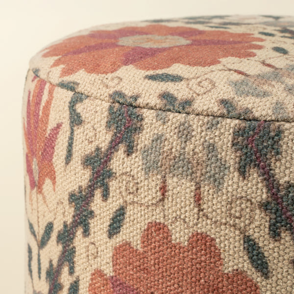 Pomona Print Upholstered Stool L