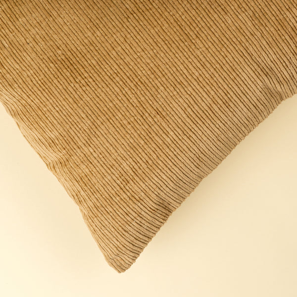 16x24 Wide Wale Corduroy Pillow, Gold