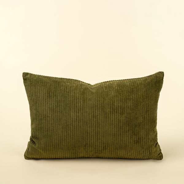 16x24 Wide Wale Corduroy Pillow, Moss