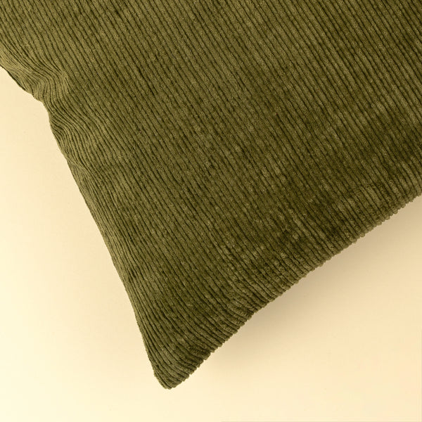 16x24 Wide Wale Corduroy Pillow, Moss