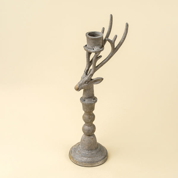 Vintage Stag Candle Holder L