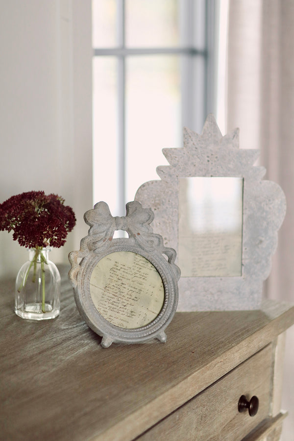 Antique Bow Picture Frame