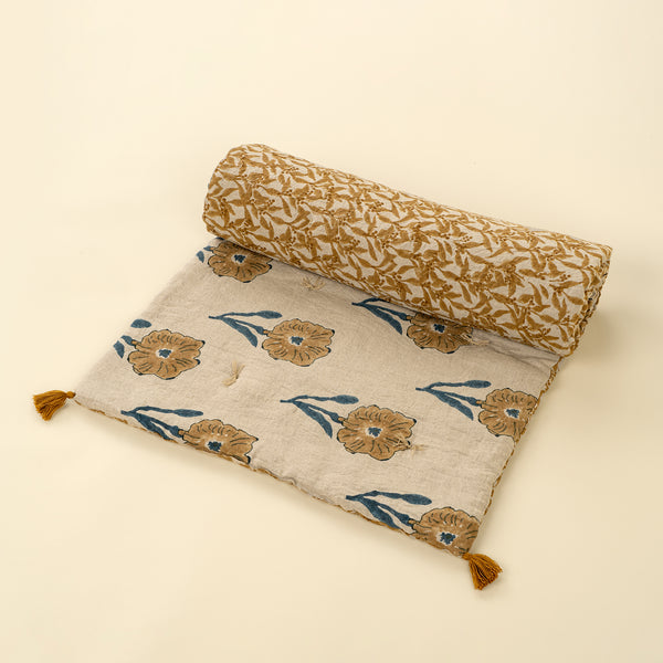 Prairie Linen Block Print French Mattress