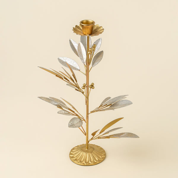 Winter Flora Candle Holder L