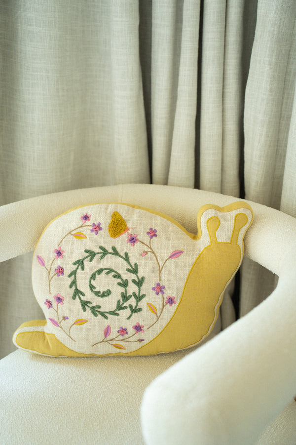 Spring Snail Pillow