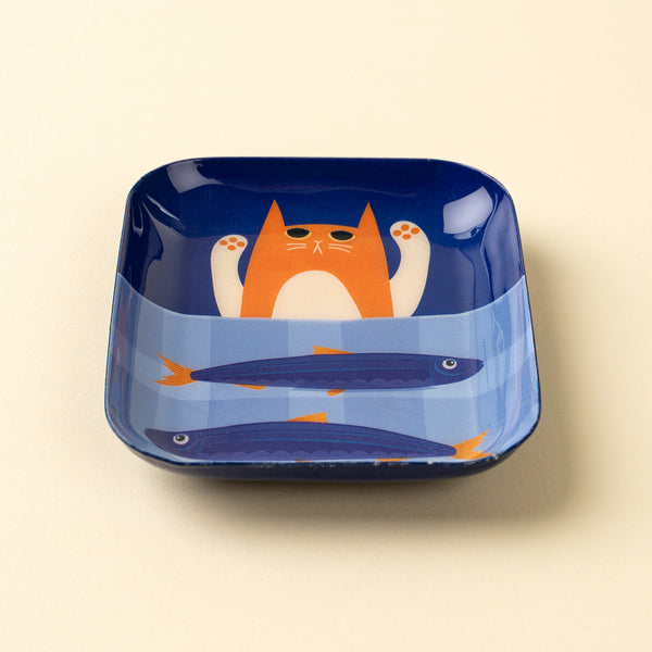 Kitty Catch Decorative Enameled Tray