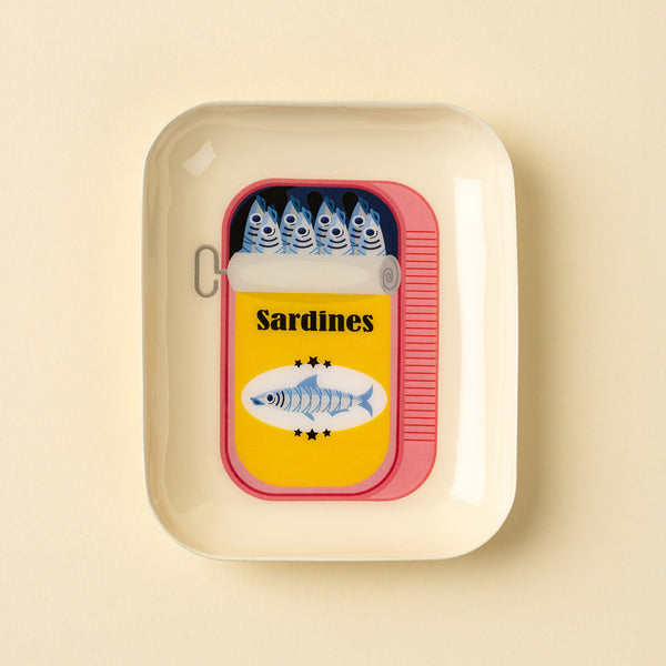 Sardines Decorative Enameled Tray