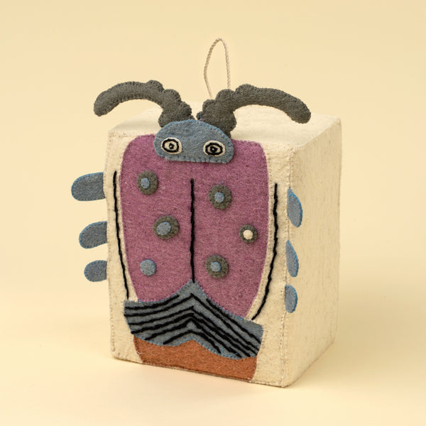 Funky Beetle Felt Doorstop