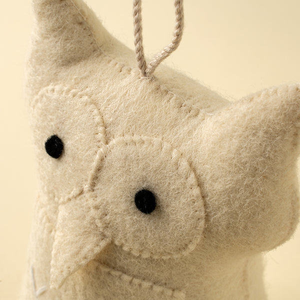 Barn Owl Felt Doorstop