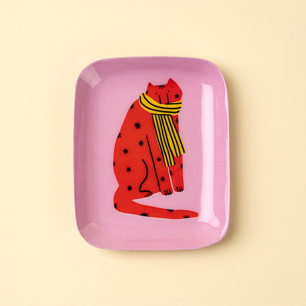 Groovy Cat Decorative Enameled Tray