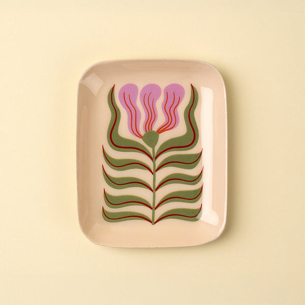 New Bloom Decorative Enameled Tray