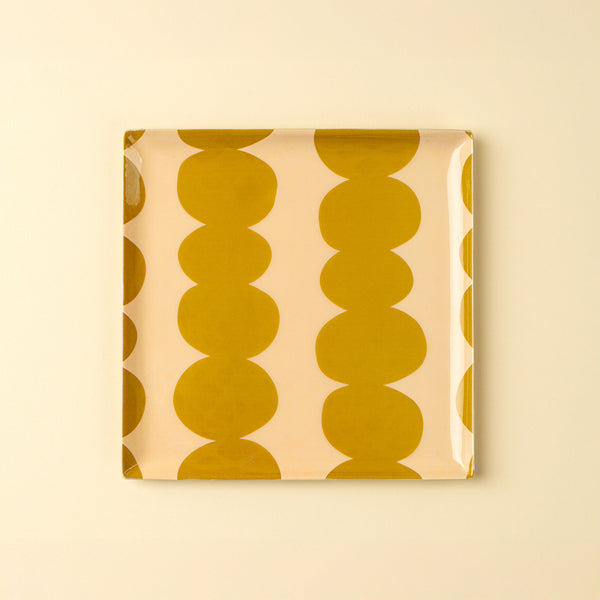 Bobble Decorative Enameled Tray