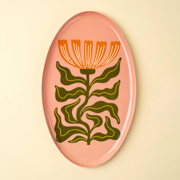 Petal Pop Decorative Enameled Tray