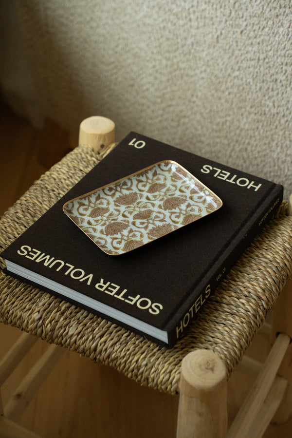 Loti Decorative Enameled Tray S