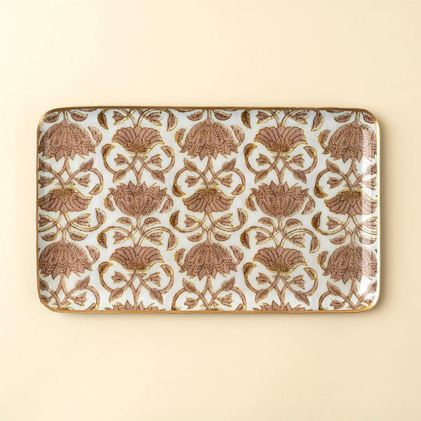 Loti Decorative Enameled Tray L