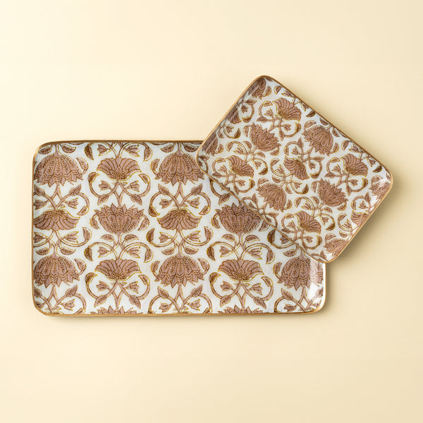 Loti Decorative Enameled Tray L