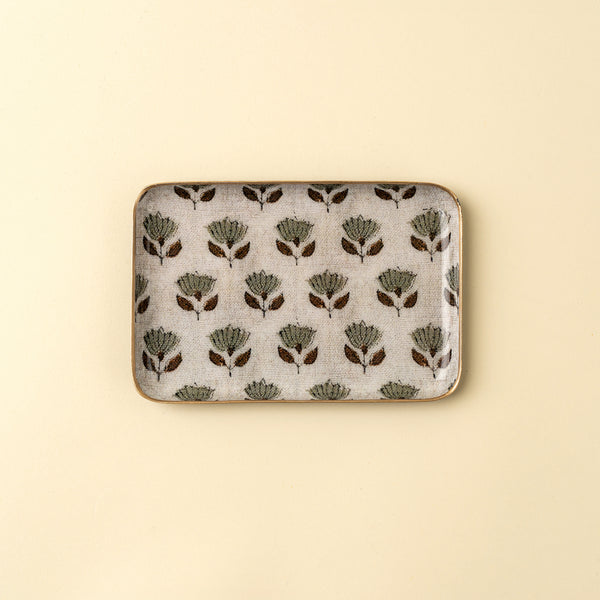 Monisha Decorative Enameled Tray S