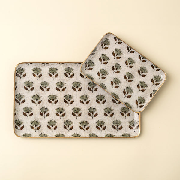 Monisha Decorative Enameled Tray S