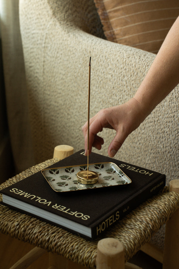 Monisha Decorative Enameled Tray S