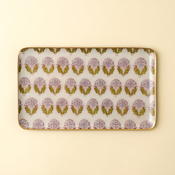 Nandini Decorative Enameled Tray L