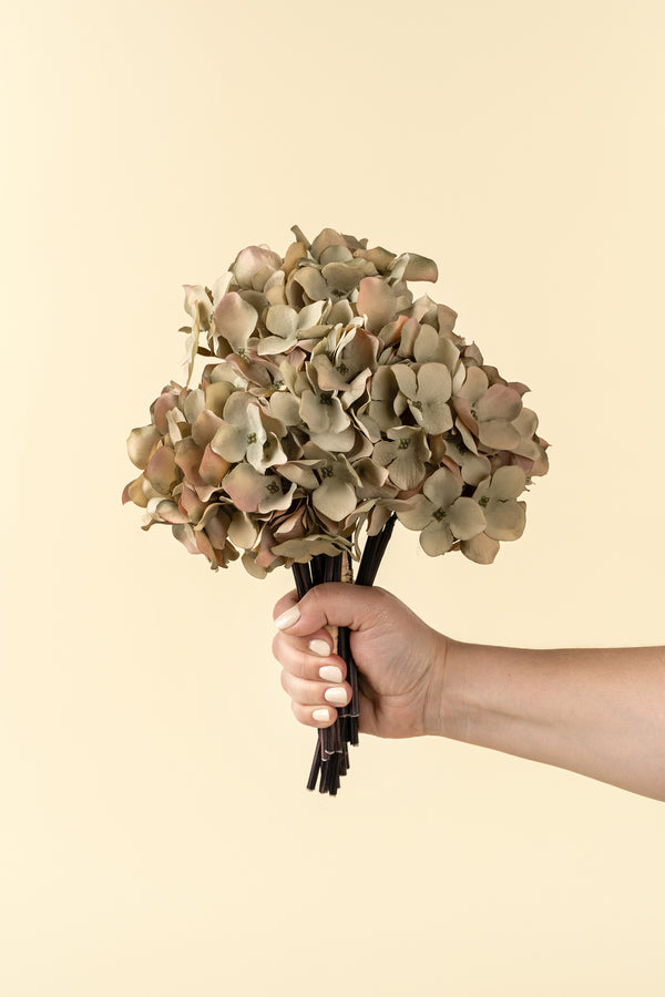 Hydrangea Bouquet, Vintage Green