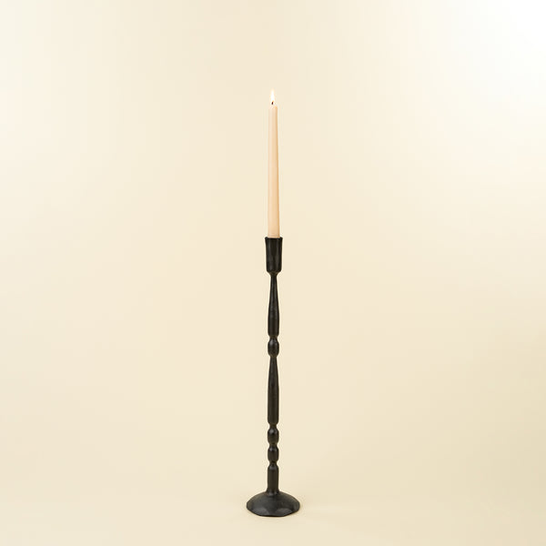 Nova Forged Tall Candlestick S, Black